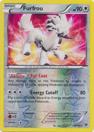 Furfrou Reverse Holo 114 Normal