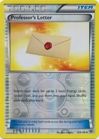 Professor's Letter Reverse Holo 123