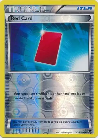 Red Card Reverse Holo 124 Normal