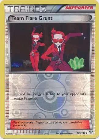 Team Flare Grunt Reverse Holo 129