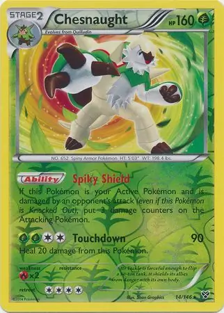 Chesnaught Reverse Holo 14 Normal
