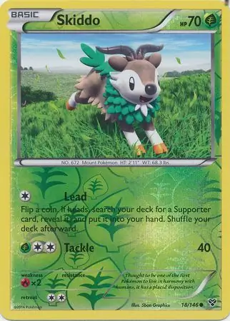 Skiddo Reverse Holo 18 Normal