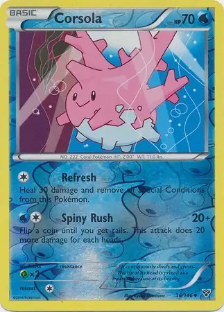 Corsola Reverse Holo 36