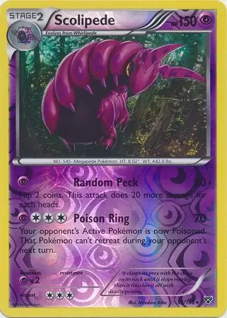 Scolipede Reverse Holo 53 Normal