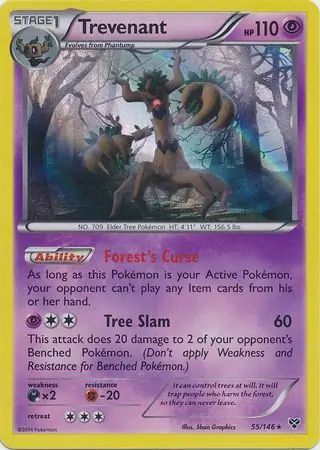 Trevenant Reverse Holo 55 Normal