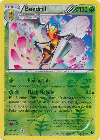 Beedrill Reverse Holo 5 Normal