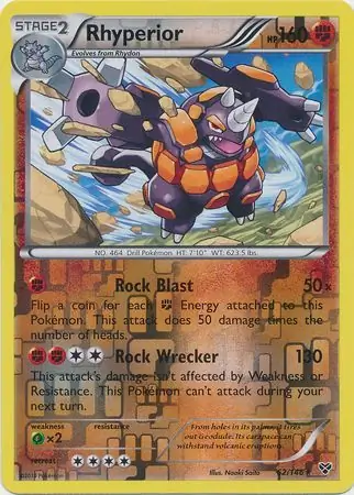Rhyperior Reverse Holo 62