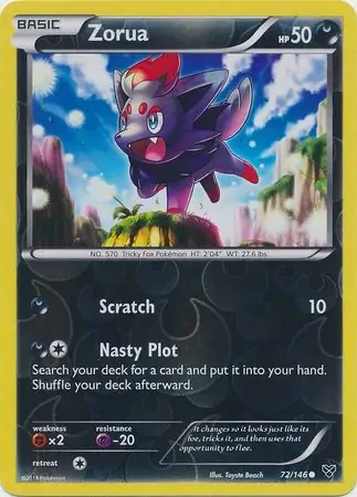 Zorua Reverse Holo 72 Normal