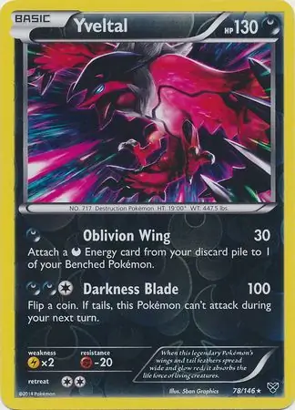 Yveltal Reverse Holo 78 Normal