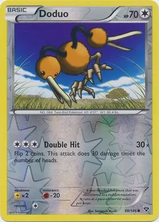 Doduo Reverse Holo 98 Normal