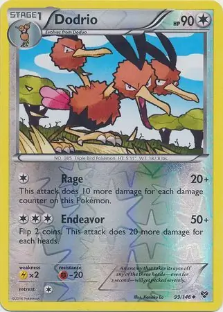 Dodrio Reverse Holo 99 Normal