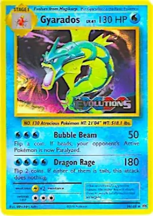 Gyarados Evolutions Prerelease 34