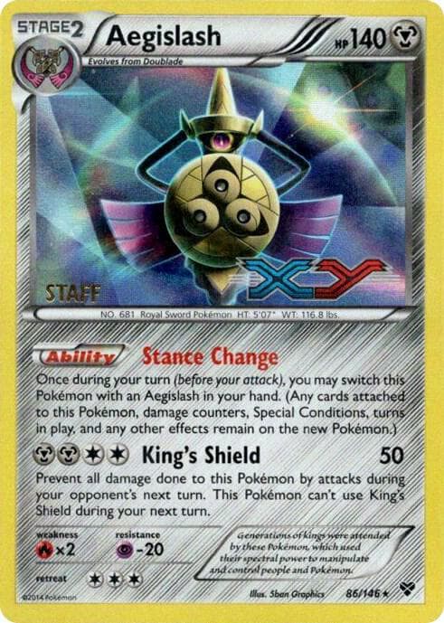 Aegislash Prerelease Staff 86