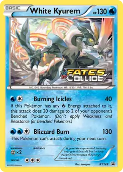 White Kyurem Prerelease XY128 Normal