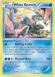 White Kyurem Prerelease Staff XY128