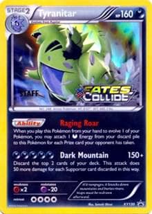 Tyranitar Prerelease Staff XY130 Normal