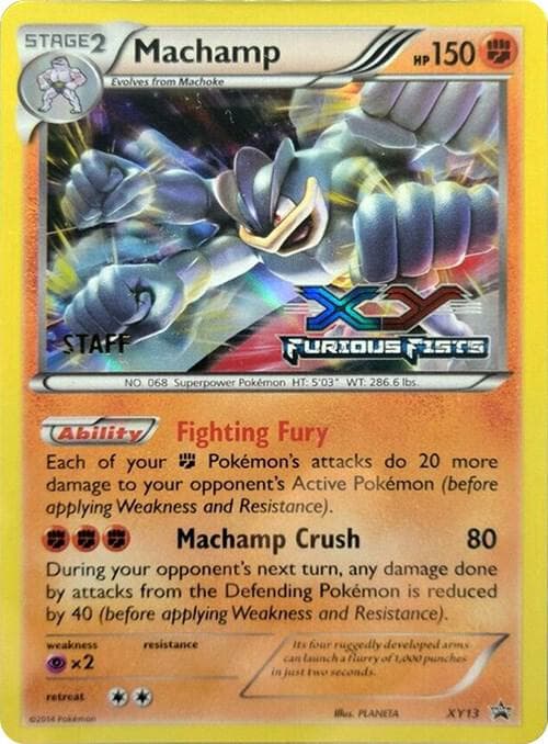 Machamp Prerelease Staff XY13 Normal