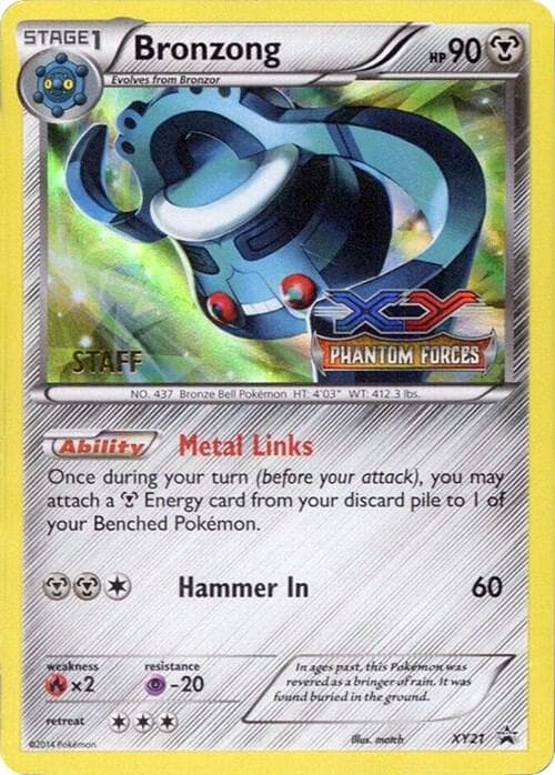 Bronzong Prerelease Staff XY21 Normal
