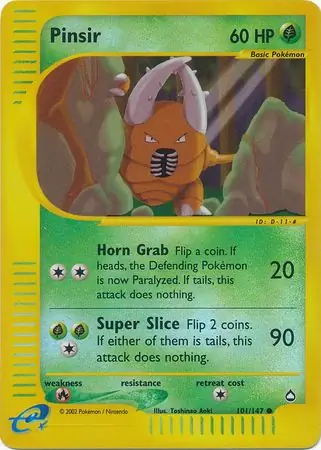 Pinsir Reverse Holo 101