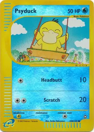 Psyduck Reverse Holo 104 Normal