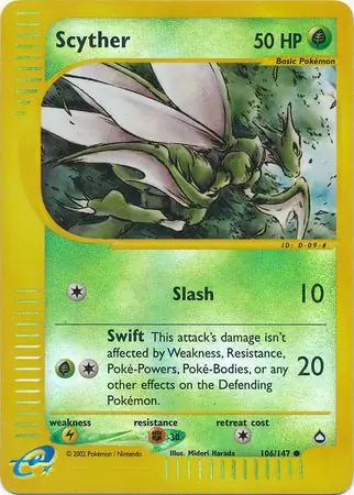 Scyther Reverse Holo 106 Normal