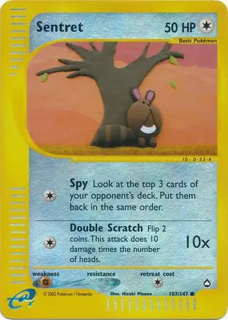Sentret Reverse Holo 107 Normal