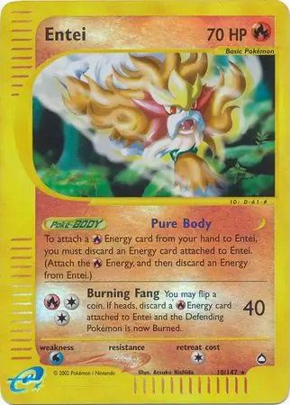 Entei Reverse Holo 10 Normal