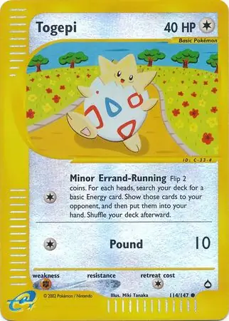 Togepi Reverse Holo 114 Normal