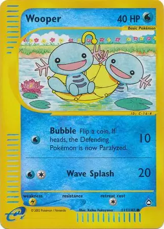 Wooper Reverse Holo 117 Normal
