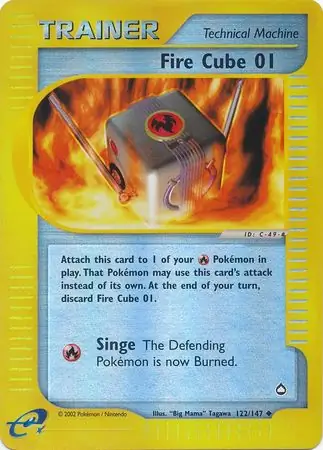 Fire Cube 01 Reverse Holo 122 Normal