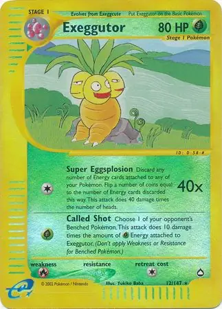 Exeggutor Reverse Holo 12 Normal