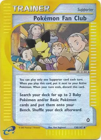 Pokemon Fan Club Reverse Holo 130 Normal