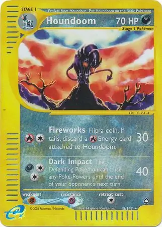 Houndoom Reverse Holo 15 Normal