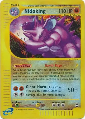 Nidoking Reverse Holo 24 Normal
