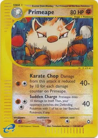 Primeape Reverse Holo 29 Normal