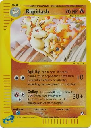 Rapidash Reverse Holo 31 Normal
