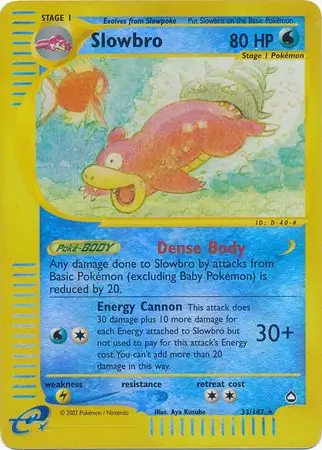 Slowbro Reverse Holo 33 Normal