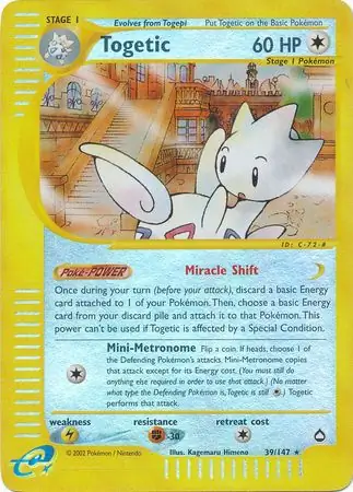 Togetic Reverse Holo 39 Normal