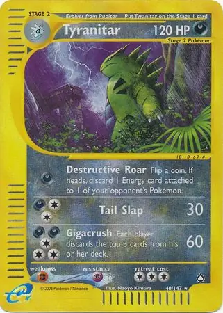 Tyranitar Reverse Holo 40 Normal
