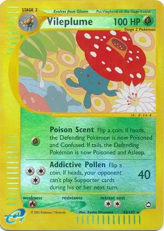 Vileplume Reverse Holo 43 Normal