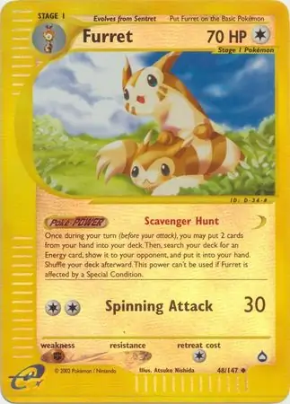 Furret Reverse Holo 48 Normal