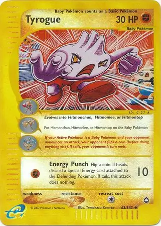 Tyrogue Reverse Holo 63 Normal