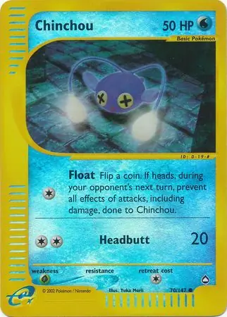 Chinchou Reverse Holo 70 Normal