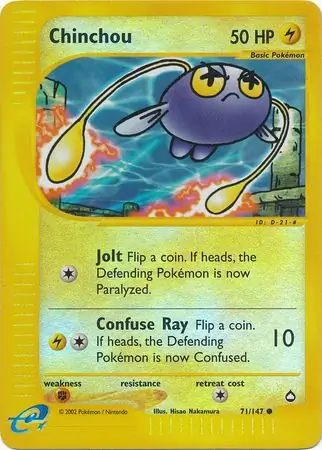 Chinchou Reverse Holo 71 Normal