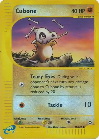 Cubone Reverse Holo 72 Normal