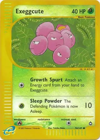 Exeggcute Reverse Holo 76 Normal