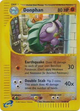 Donphan Reverse Holo 7 Normal