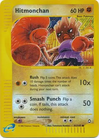 Hitmonchan Reverse Holo 81 Normal