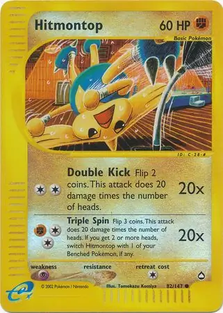 Hitmontop Reverse Holo 82 Normal