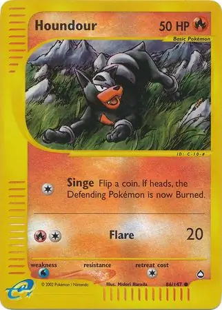 Houndour Reverse Holo 86 Normal